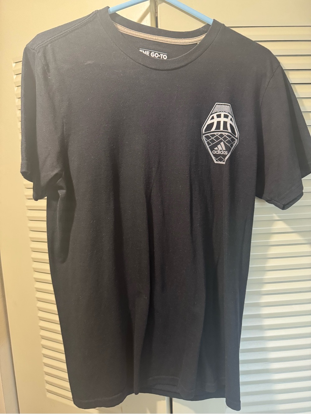 adidas Black Short Sleeve Logo Graphic Tee